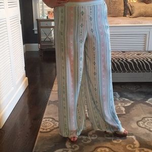 BCBG multicolored palazzo pants
